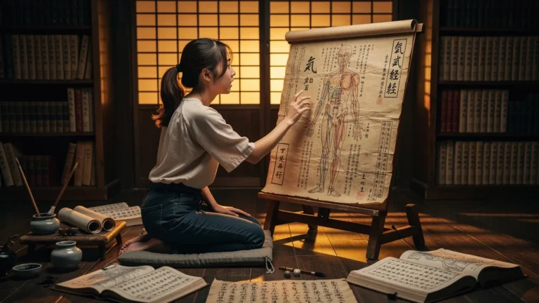 Découverte immersive des diagrammes du corps dans le Gyushi, choc culturel ressenti intensément