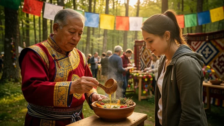 Festival tibétain près de Rouen avec dégustation de cuisine médicinale traditionnelle immersive
