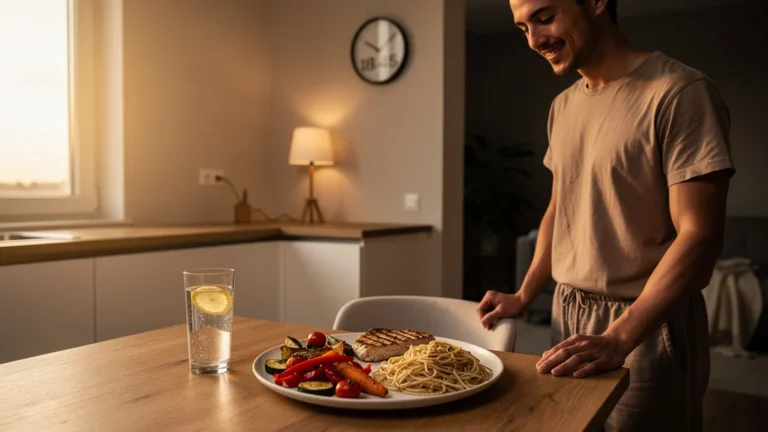 Dîner léger avant 19h avec protéines, féculents et lipides pour améliorer le sommeil en six semaines